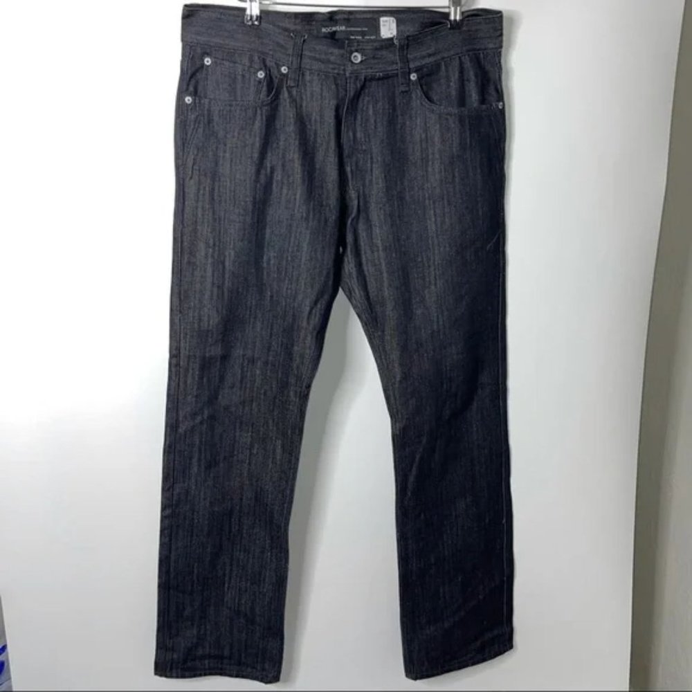 Rocawear Men’s Size 36 Slim Fit Jeans Black Denim